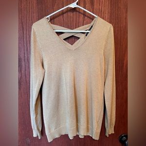 Cutest x back camel sweater!